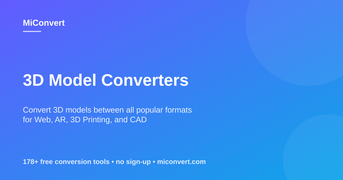 Convert STP to STL Online Free - MiConvert